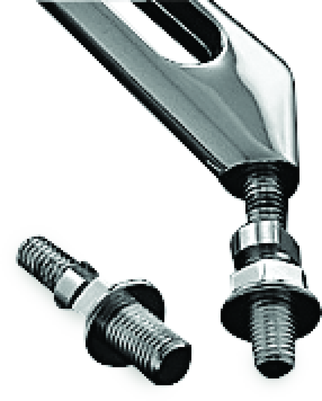 Kuryakyn Mirror Adapter Metric Chrome - Bull Strap
