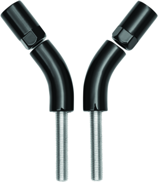 Kuryakyn Mirror Stem 3in Outward Extenders Black - Bull Strap