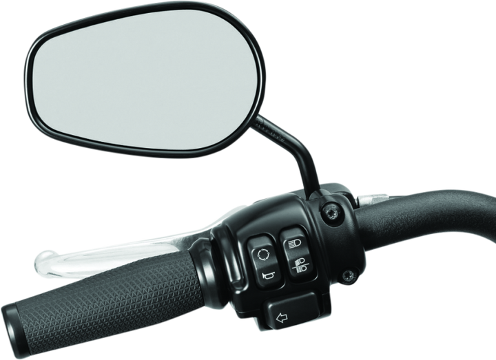 Kuryakyn Mirror Stem 3in Outward Extenders Black - Bull Strap