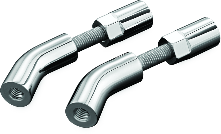 Kuryakyn Mirror Stem 3in Outward Extenders Chrome - Bull Strap