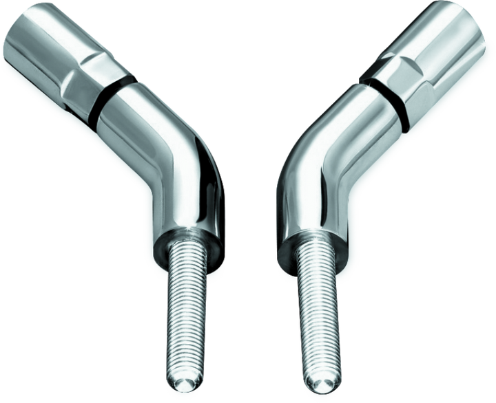 Kuryakyn Mirror Stem 3in Outward Extenders Chrome - Bull Strap