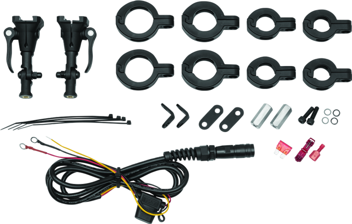 Kuryakyn Mount Kit For Wanderbar For 7/8in-1-1/2in Bars - Bull Strap