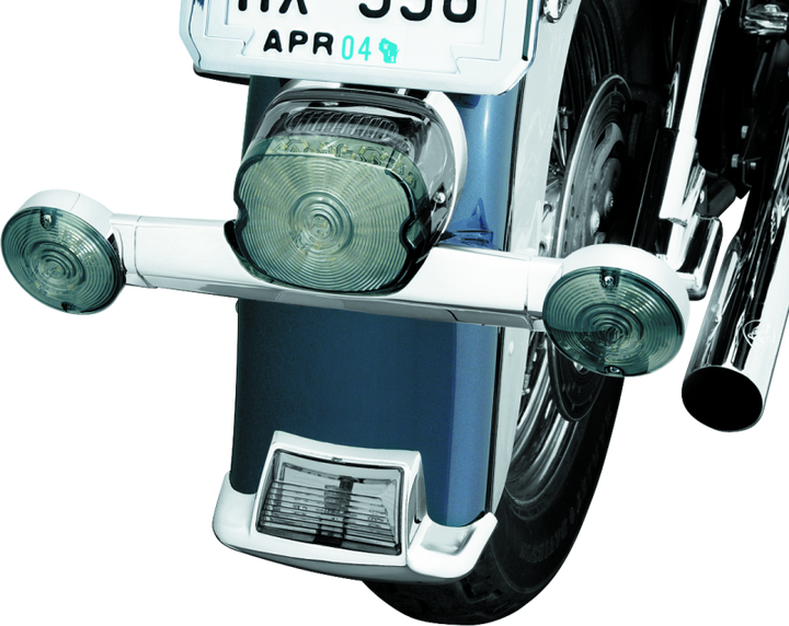 Kuryakyn Narrow Turn Signal Bar Chrome - Bull Strap