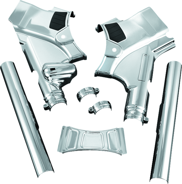 Kuryakyn Neck Cover For 09-13 Touring Models Chrome - Bull Strap