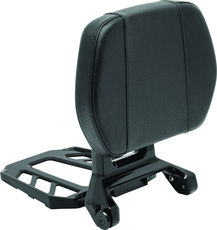 Kuryakyn Neo Driver & Passenger Backrest Black - Bull Strap