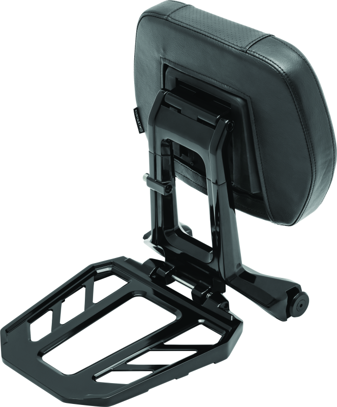 Kuryakyn Neo Driver & Passenger Backrest Black - Bull Strap