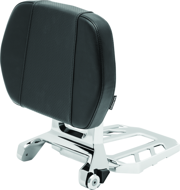 Kuryakyn Neo Driver & Passenger Backrest Chrome - Bull Strap