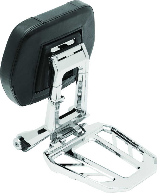 Kuryakyn Neo Driver & Passenger Backrest Chrome - Bull Strap