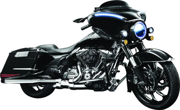 Kuryakyn Oil Cooler Cover 11-16 Touring Chrome - Bull Strap