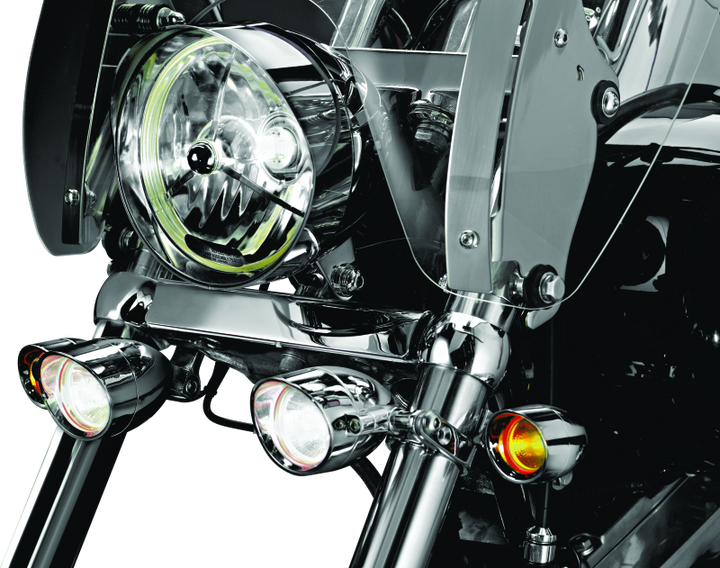 Kuryakyn P-Clamp 1-1/8in-1-1/4in P-Clamp Black - Bull Strap