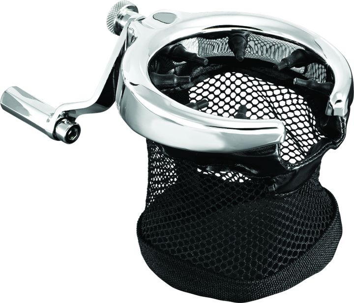 Kuryakyn Passenger Drink Holder 01-17 GL1800 Chrome - Bull Strap