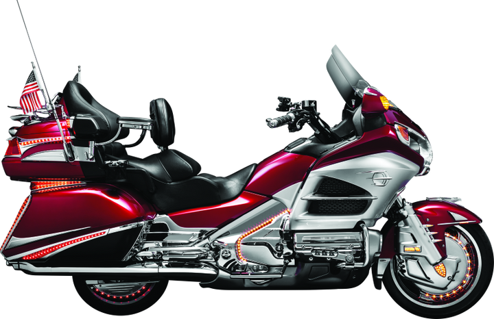 Kuryakyn Passenger Drink Holder 01-17 GL1800 Chrome - Bull Strap