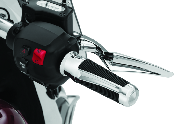 Kuryakyn Phantom Grips Indian Chrome - Bull Strap