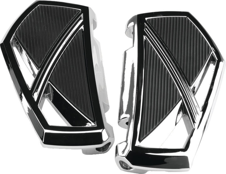 Kuryakyn Phantom Passenger Boards For Harley-Davidson Chrome - Bull Strap