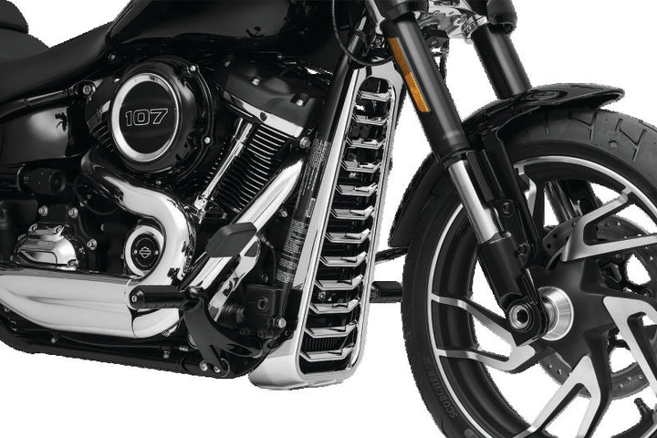 Kuryakyn Precision Chin Spoiler M8 Softail Models, Chrome - Bull Strap