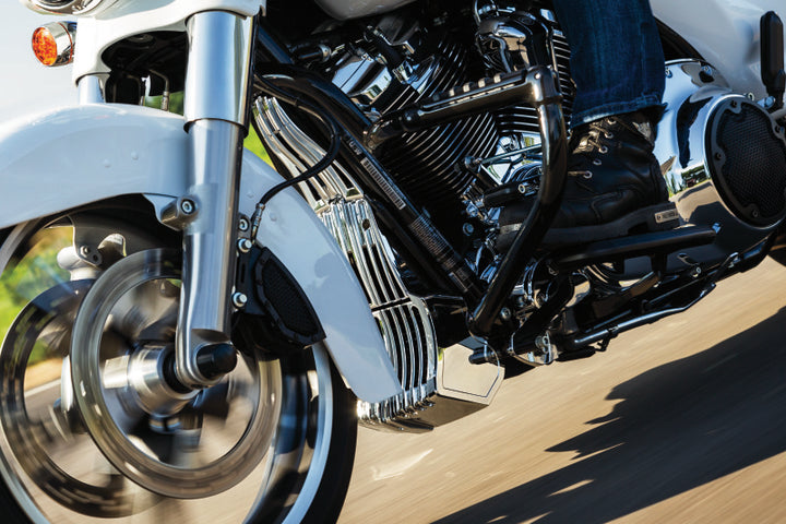 Kuryakyn Precision Regulator Cover Chrome - Bull Strap