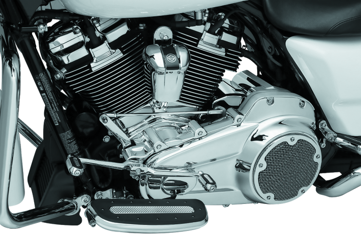 Kuryakyn Precision Spark Plug Cover Milwaukee-8 Chrome - Bull Strap