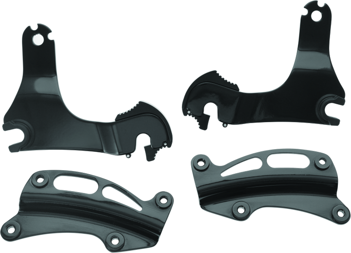 Kuryakyn Quick Release Mount For Multi-Purpose Backrest 14-Up Touring Models Black - Bull Strap