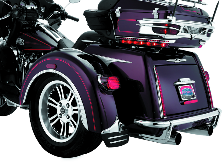 Kuryakyn Rear Bumper Accents For Trikes Chrome - Bull Strap