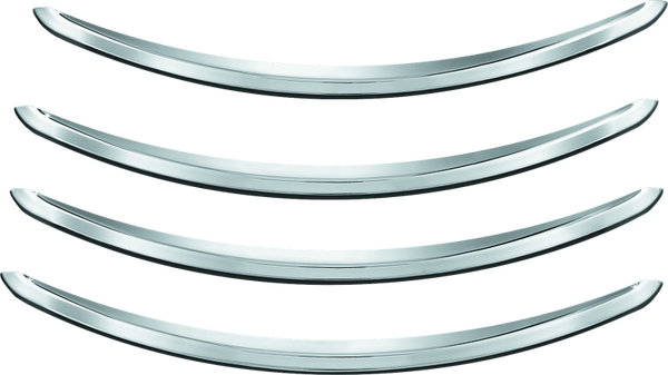 Kuryakyn Rear Fender Accents FLHX & FLTR Models Chrome - Bull Strap