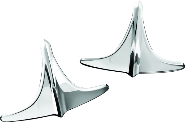 Kuryakyn Rear Fender Accents, Leading Edge, Chrome - Bull Strap