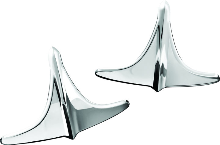 Kuryakyn Rear Fender Accents, Leading Edge, Chrome - Bull Strap