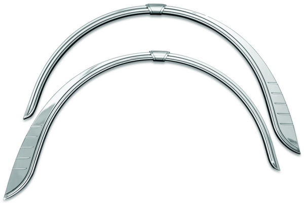 Kuryakyn Rear Fender Flares For Trikes Chrome - Bull Strap