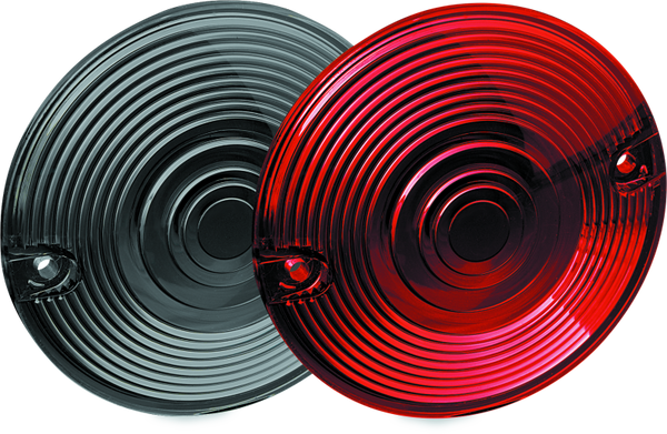Kuryakyn Red Lenses For Flat Turn Signals - Bull Strap