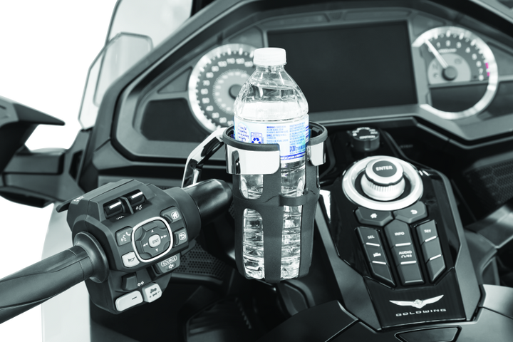 Kuryakyn Reflex Drink Handlebar Honda Goldwing DCT Left Side Mount Chrome - Bull Strap