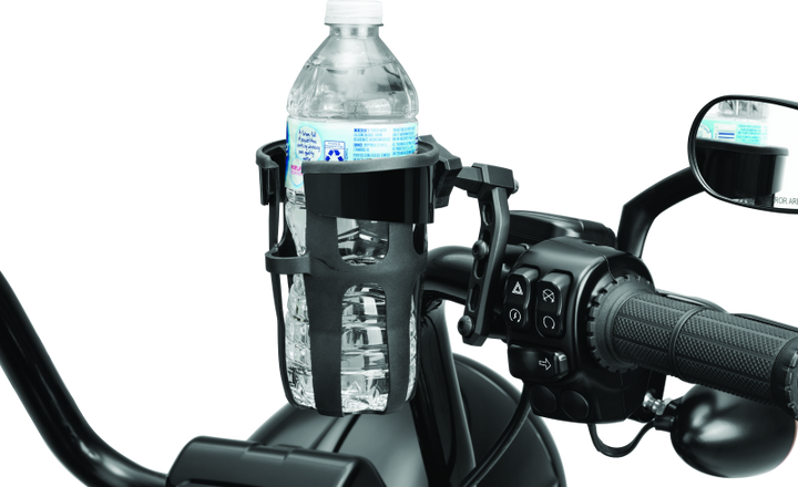 Kuryakyn Reflex Drink Holder-Perch Mount Black - Bull Strap