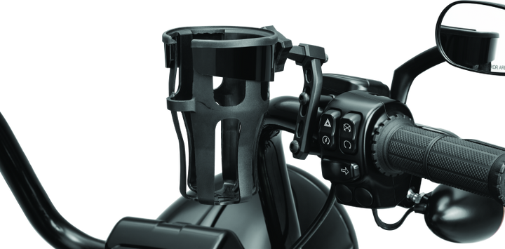 Kuryakyn Reflex Drink Holder-Perch Mount Black - Bull Strap