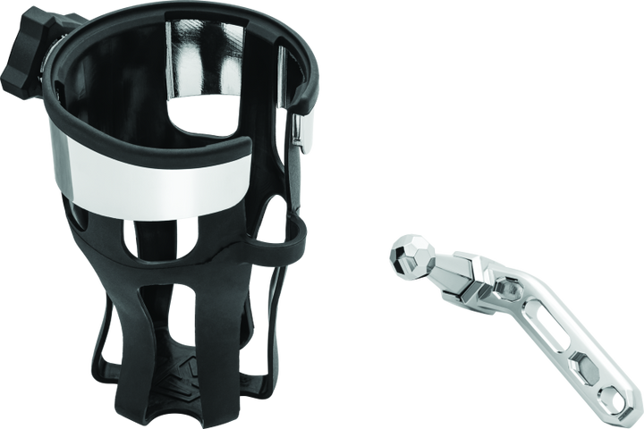 Kuryakyn Reflex Drink Holder-Perch Mount Chrome - Bull Strap