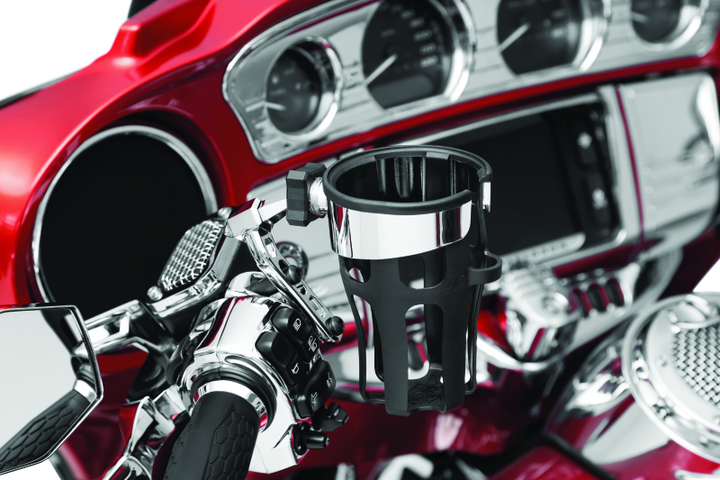 Kuryakyn Reflex Drink Holder-Perch Mount Chrome - Bull Strap