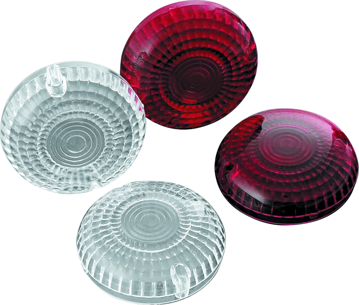 Kuryakyn Replacement Turn Signal Lenses Clear - Bull Strap