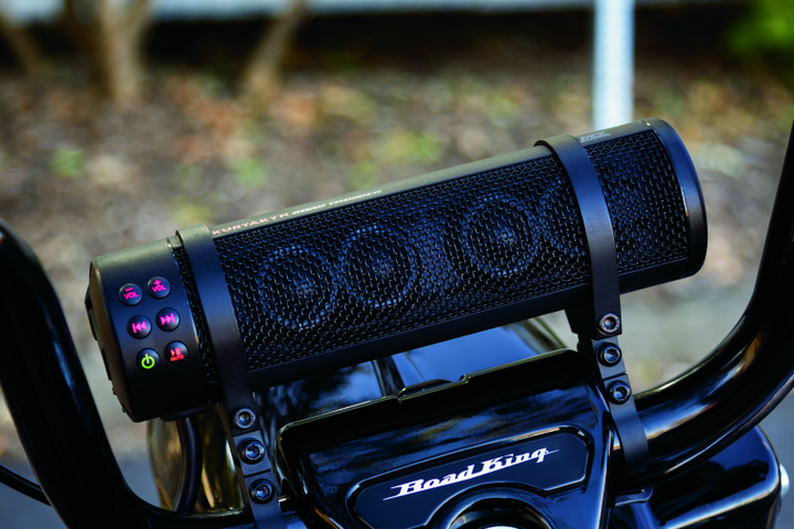 Kuryakyn Road Thunder Plus Sound Bar Satin Black - Bull Strap