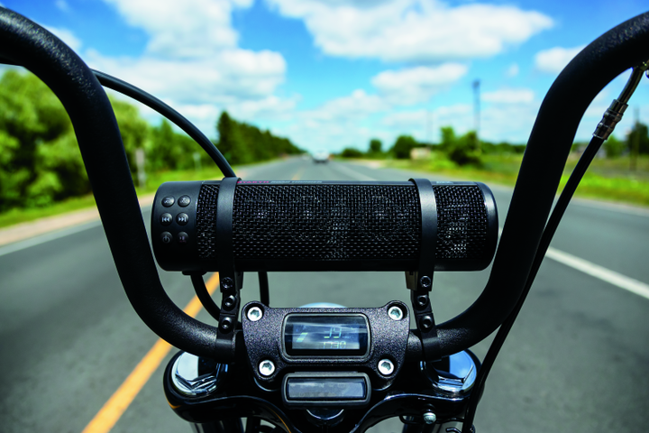 Kuryakyn Road Thunder Plus Sound Bar Satin Black - Bull Strap