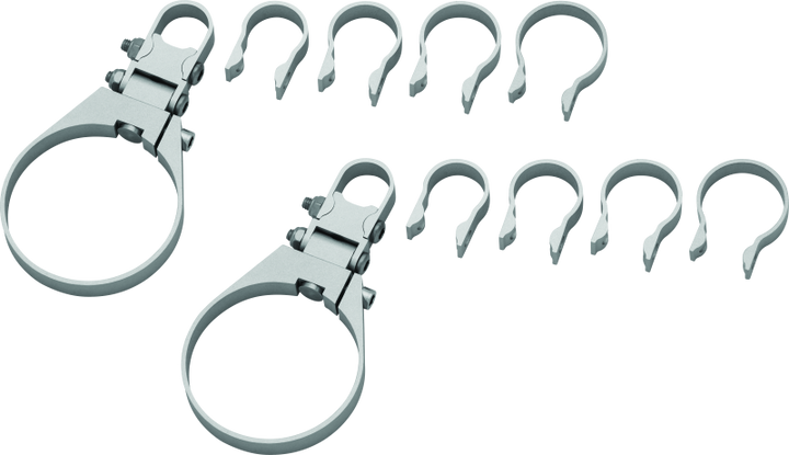 Kuryakyn Road Thunder Plus Sound Bar Satin Silver - Bull Strap