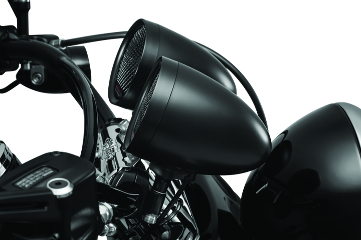 Kuryakyn Road Thunder Speaker Pods Bluetooth Audio Controller Black - Bull Strap