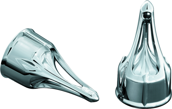 Kuryakyn Roman Axle Caps Chrome - Bull Strap