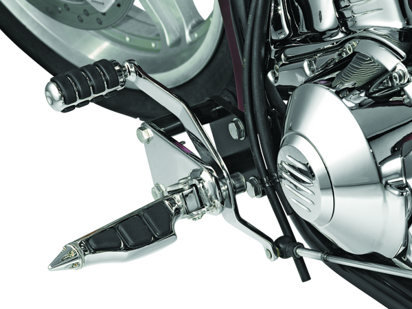 Kuryakyn Round Shift Peg Cover Honda Chrome - Bull Strap