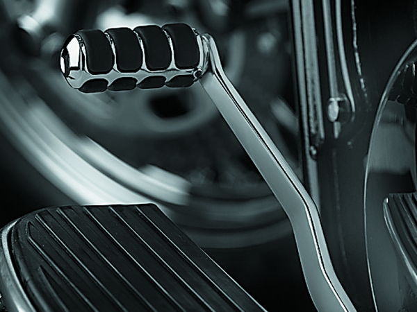 Kuryakyn Round Shifter Peg Cover Chrome - Bull Strap
