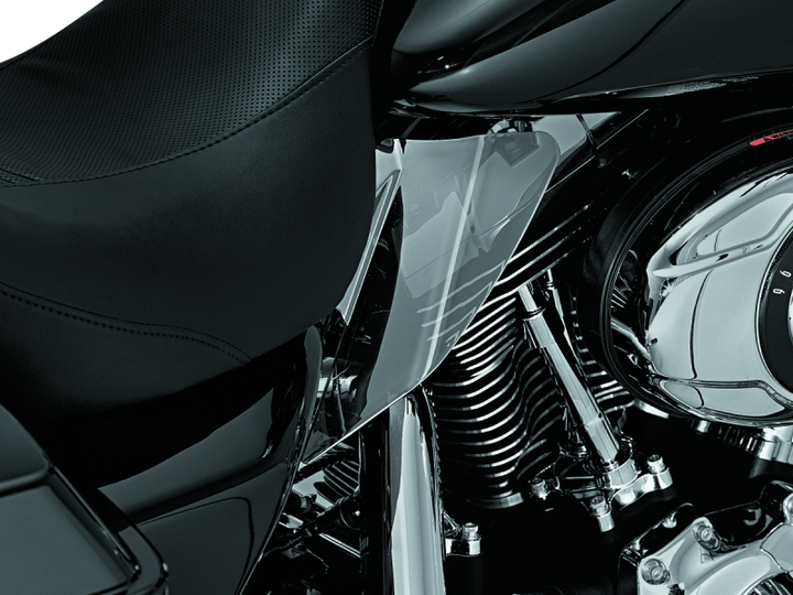 Kuryakyn Saddle Shields Heat Deflectors 08 Touring Smoke - Bull Strap