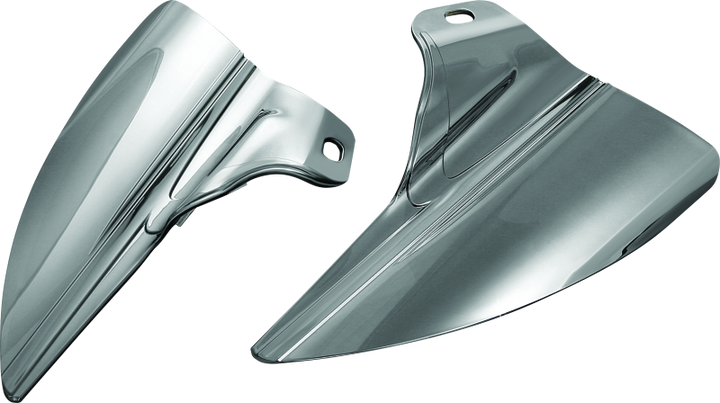 Kuryakyn Saddle Shields Heat Deflectors 09-Up Touring Smoke - Bull Strap