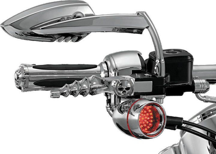 Kuryakyn Scythe Mirrors Chrome - Bull Strap
