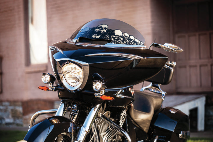 Kuryakyn Scythe Mirrors Chrome - Bull Strap