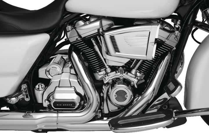 Kuryakyn Servo Cover Milwaukee-8 With Kuryakyn Air Cleaners Black - Bull Strap