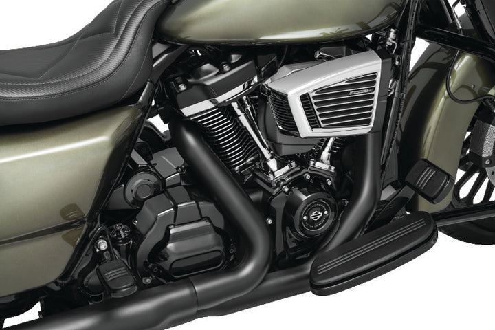 Kuryakyn Servo Cover Milwaukee-8 With Kuryakyn Air Cleaners Chrome - Bull Strap