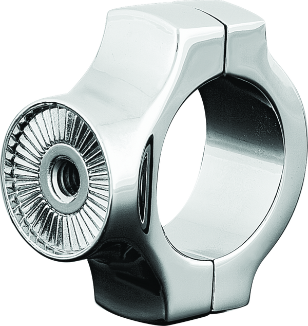 Kuryakyn Side Mount License Plate Holder Clamp 86-17 Softails Chrome - Bull Strap