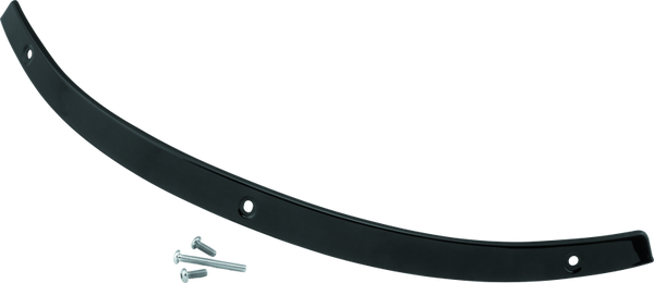 Kuryakyn Smooth Windshield Trim 14-Up Touring Gloss Black - Bull Strap