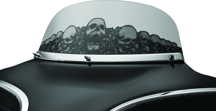 Kuryakyn Smooth Windshield Trim 96-13 Touring Chrome - Bull Strap
